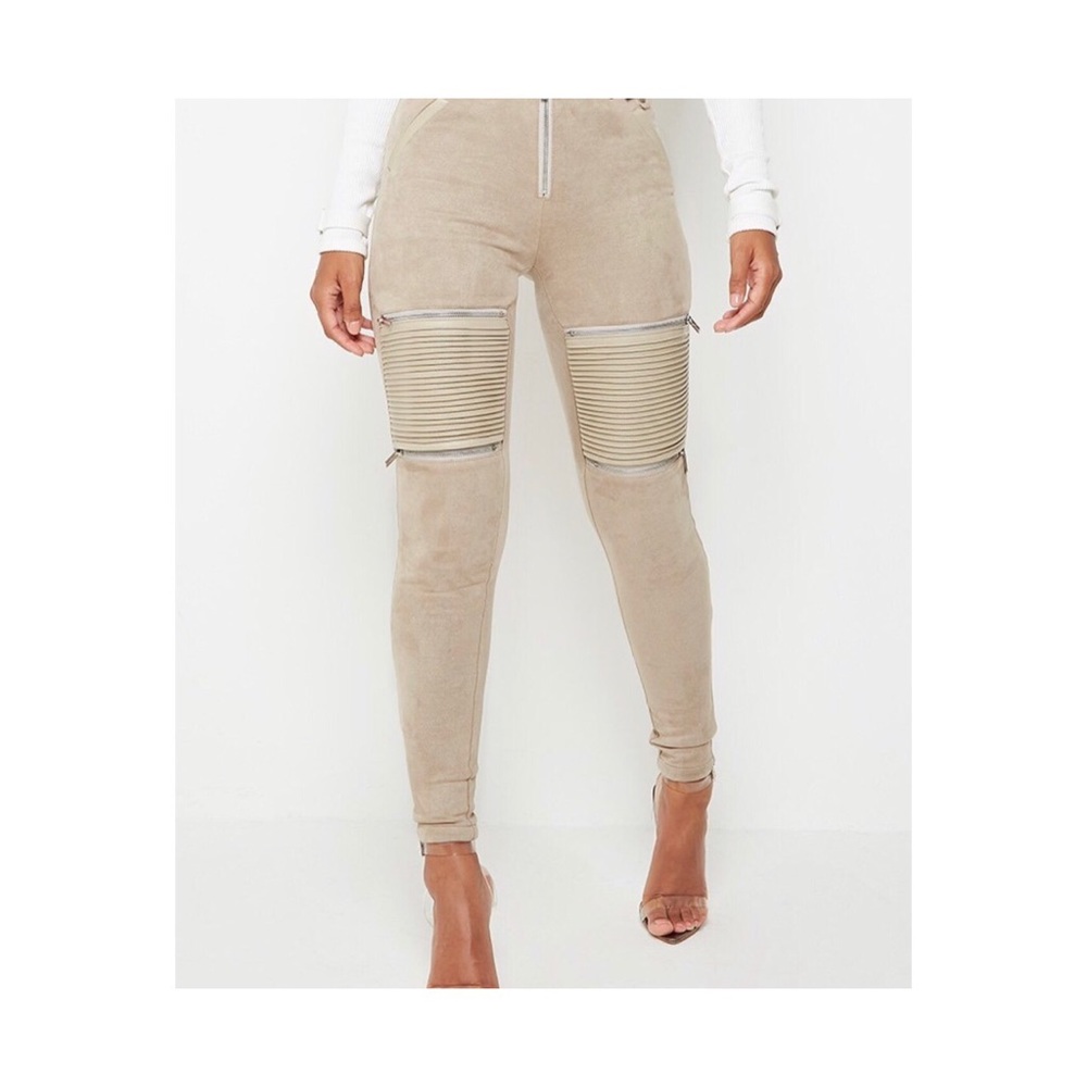 High-Waisted Faux Suede Leggings